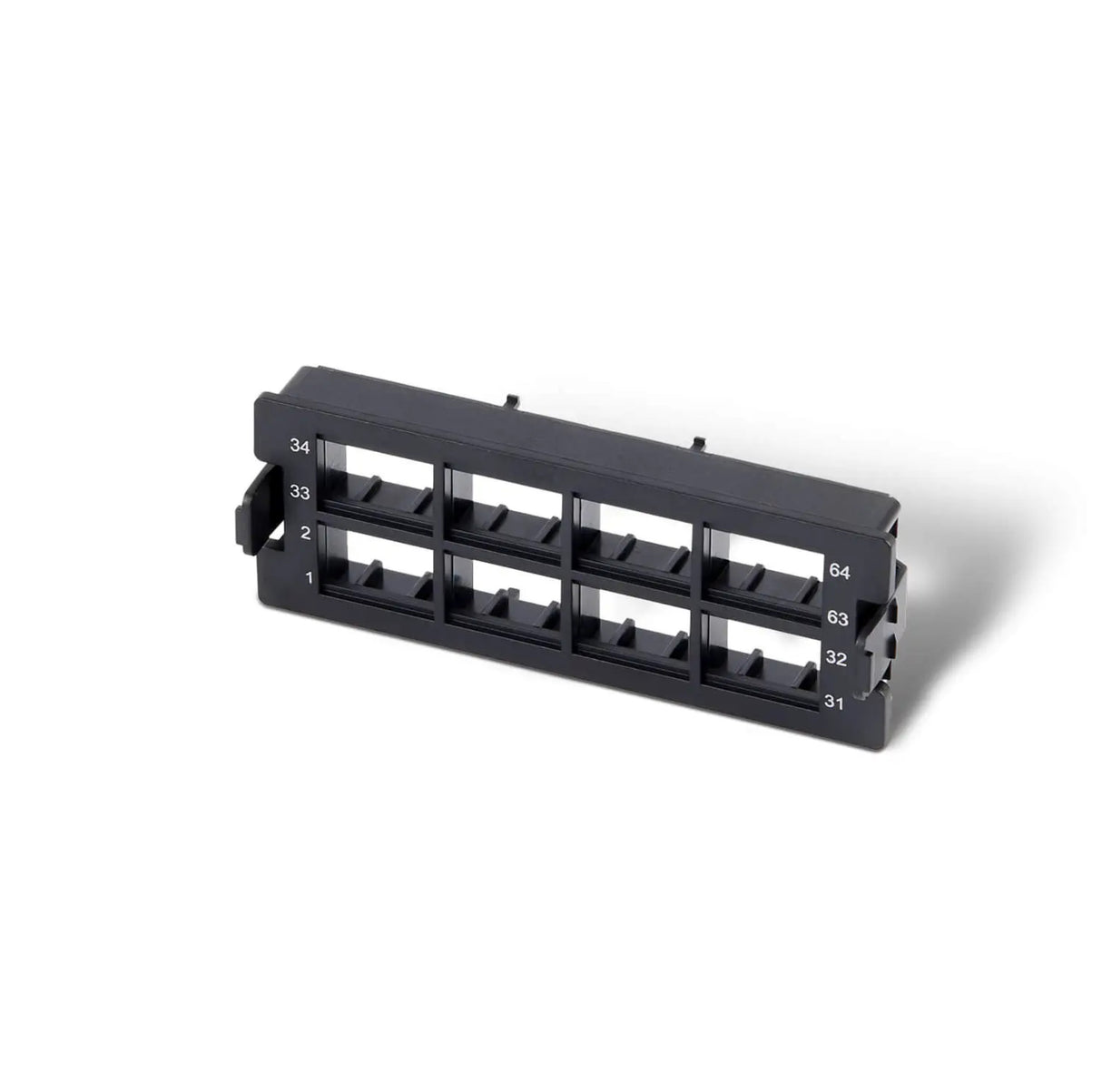 64-port MDC (Quad) Plastic Adapter Panel, Match for UltraX/Y/N/S Series Enclosures