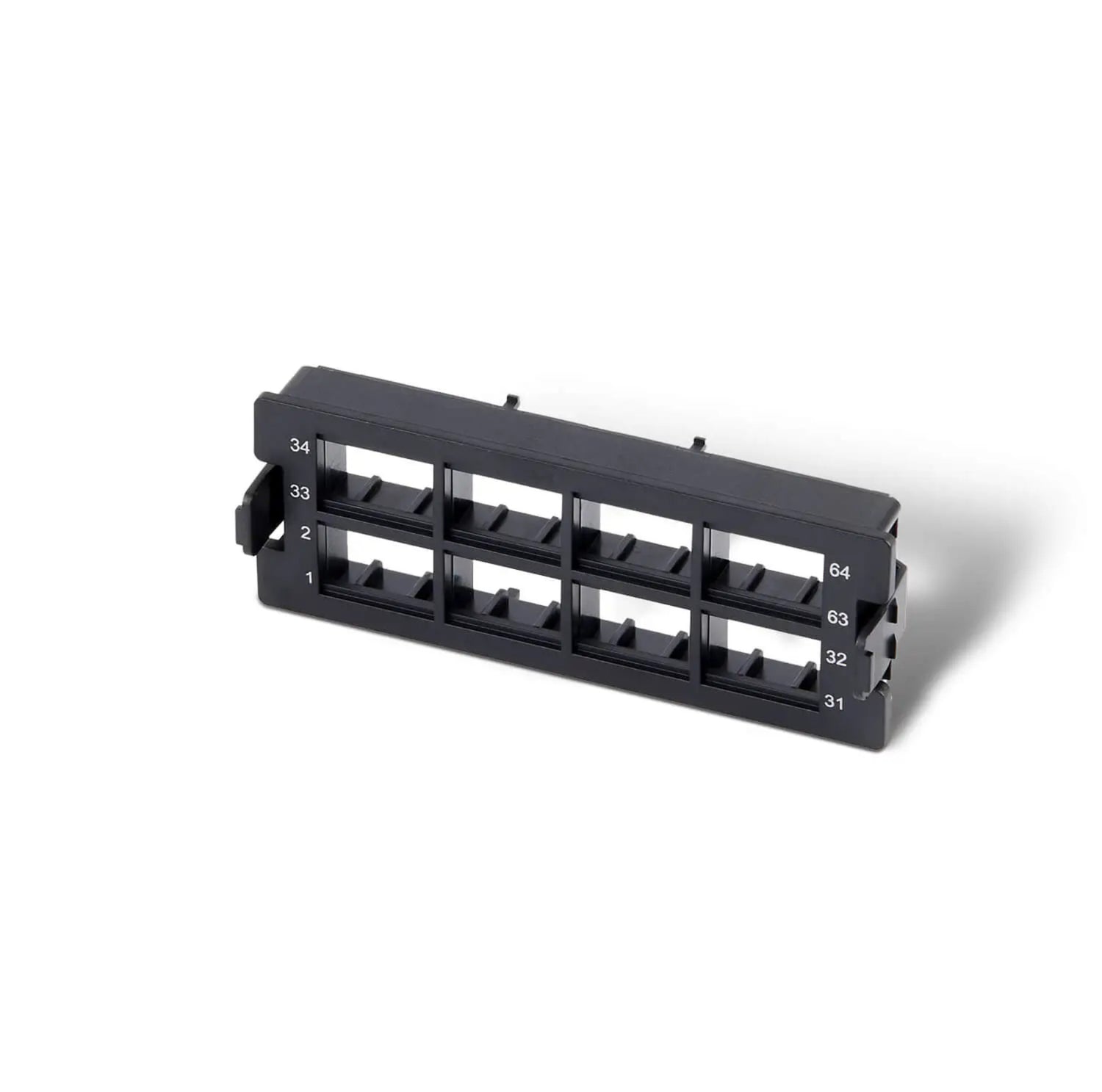 64-port MDC (Quad) Plastic Adapter Panel, Match for UltraX/Y/N/S Series Enclosures