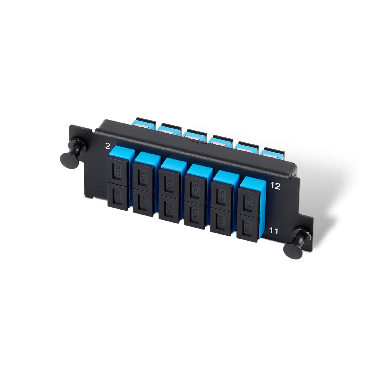 12-port SC (Duplex) Metal Adapter Panel, Match for UltraX/Y/N/S Series Enclosures