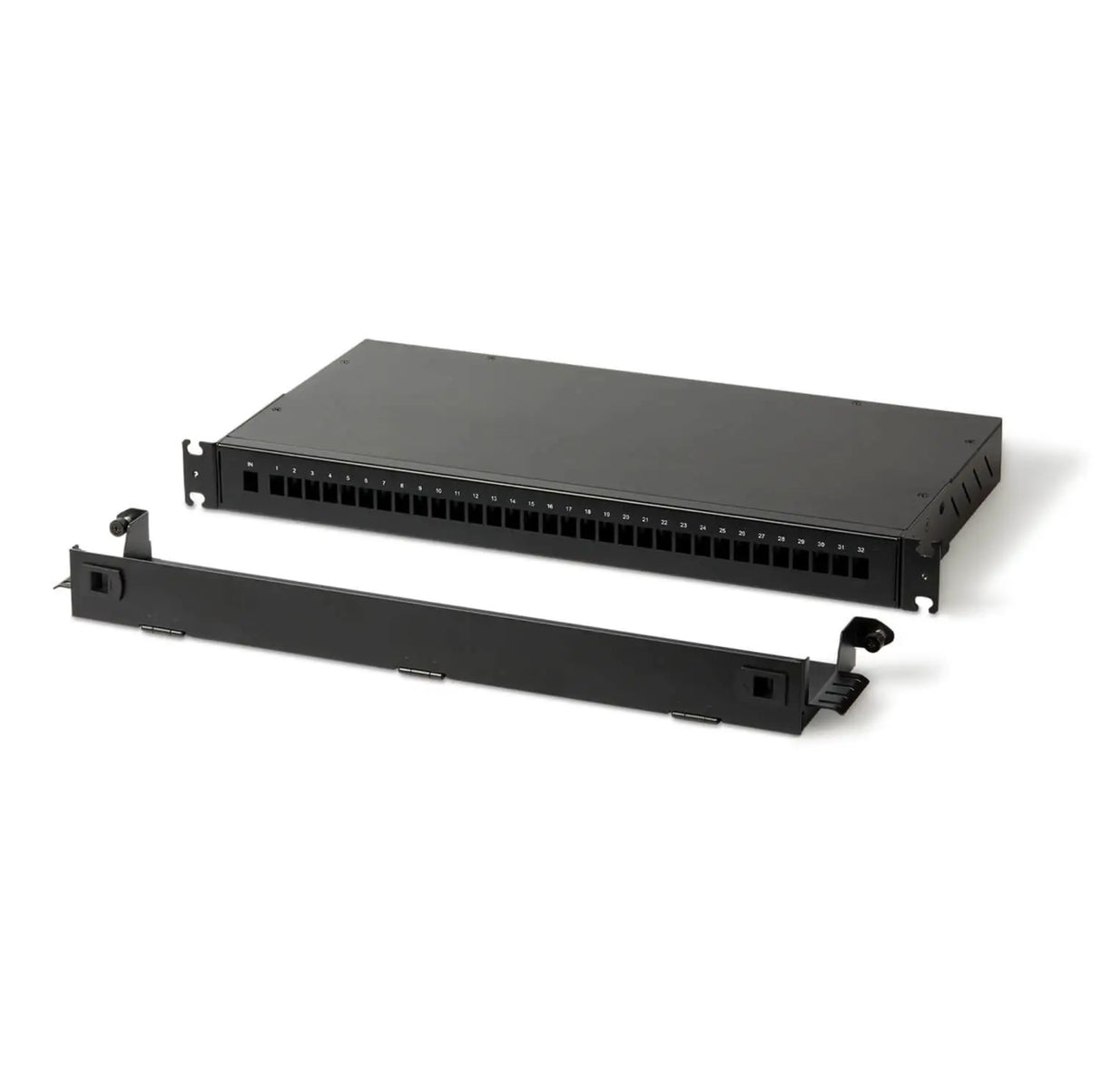 PSP PLC Splitter Fiber Optic Enclosure, long adapter panel construction, 19”1U