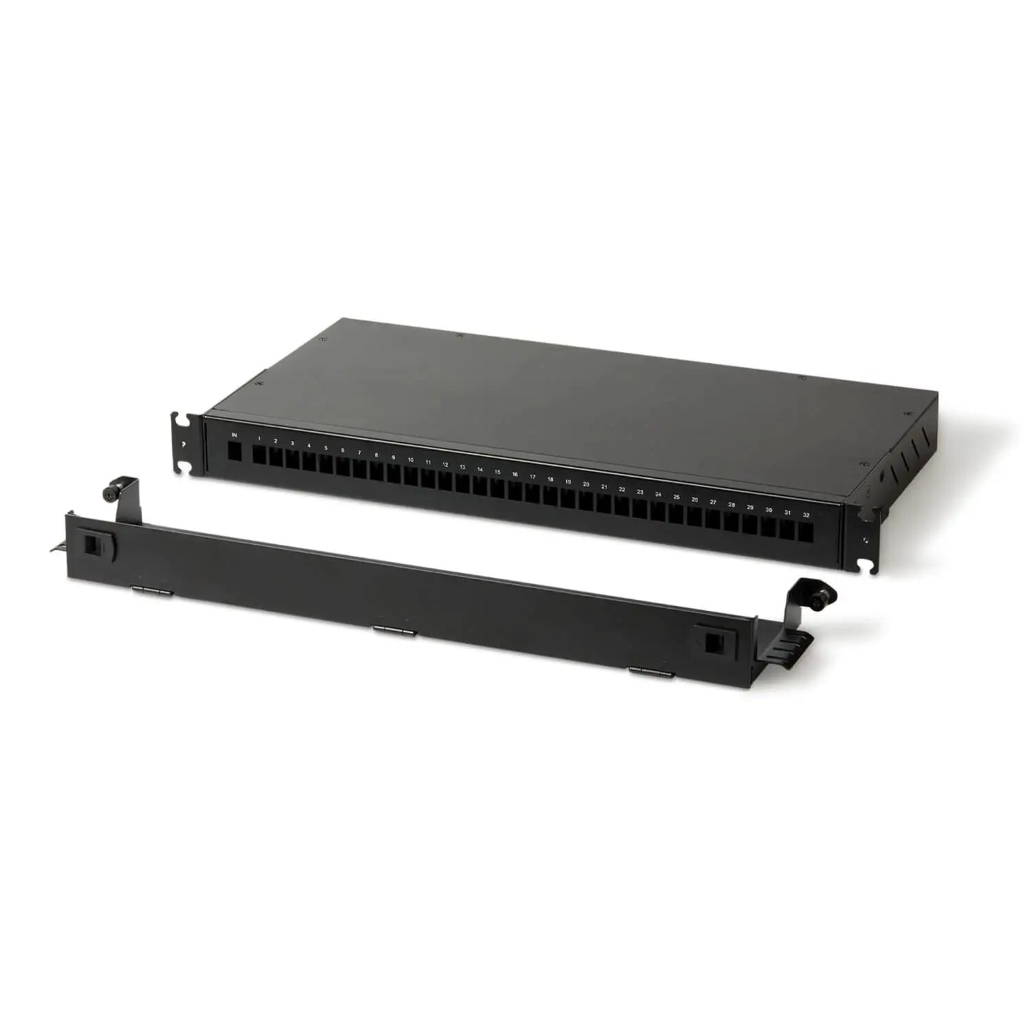 PSP PLC Splitter Fiber Optic Enclosure, long adapter panel construction, 19”1U