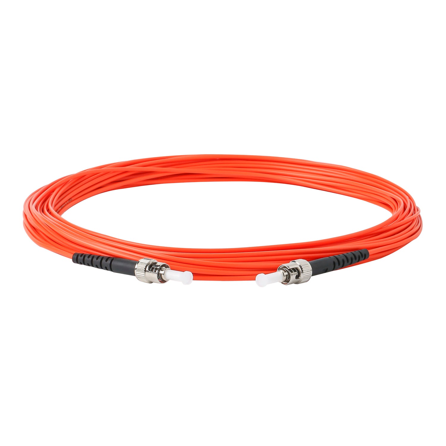 TAA合規 | 電信級 0.2dB  ST/UPC to ST/UPC 多模 OM1 單工光纖跳線 | 康寧纖芯 |  橘色 OFNR 外被