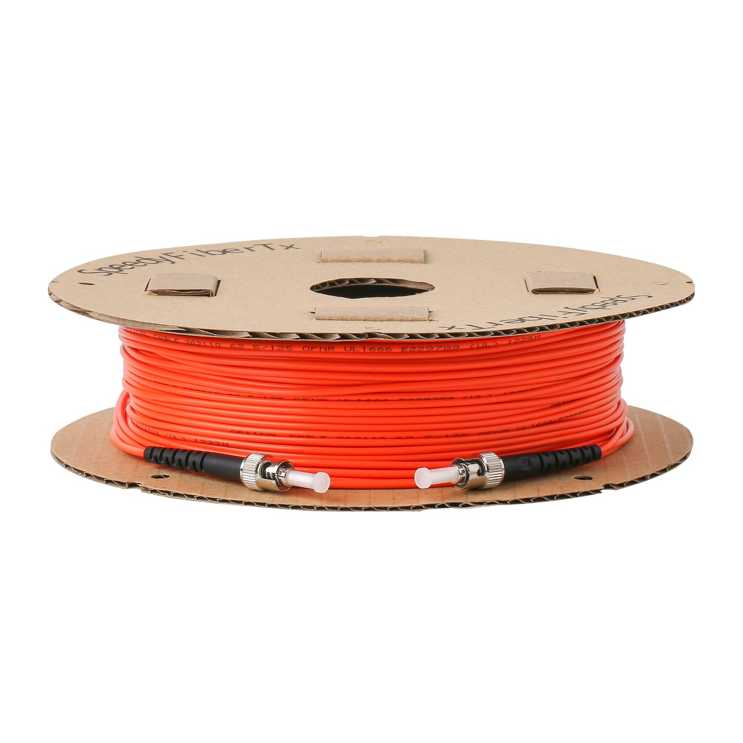 TAA合規 | 電信級 0.2dB  ST/UPC to ST/UPC 多模 OM1 單工光纖跳線 | 康寧纖芯 |  橘色 OFNR 外被