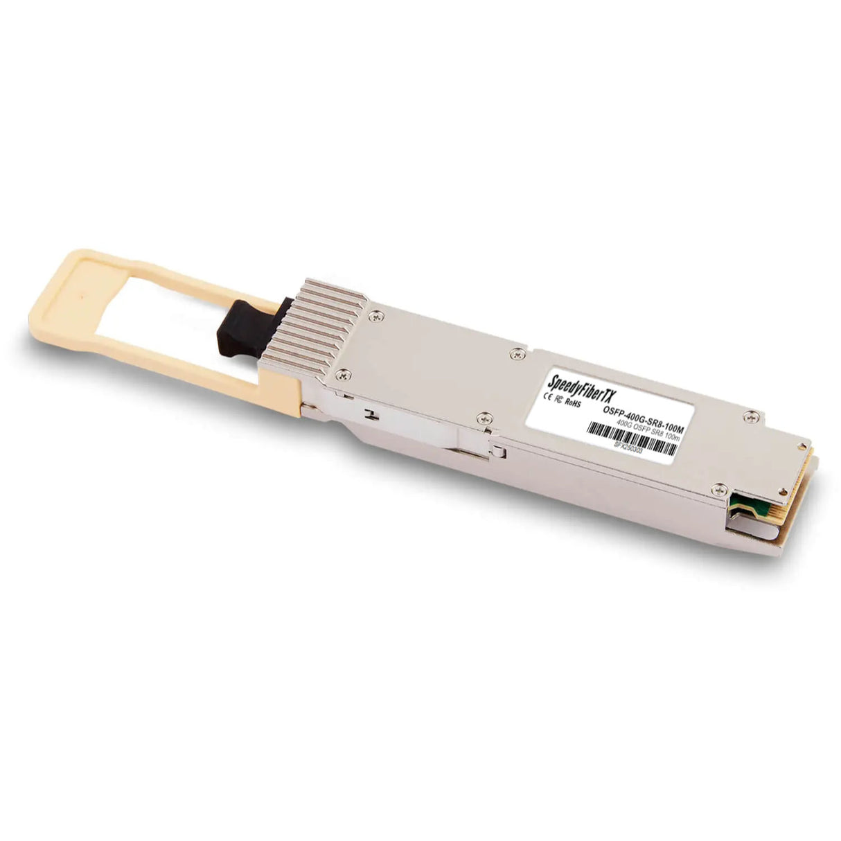 400GBASE-SR8 OSFP Finned Top PAM4 850nm 100m DOM MPO-16/APC MMF Optical Transceiver Module, Breakout to 2×200G-SR4