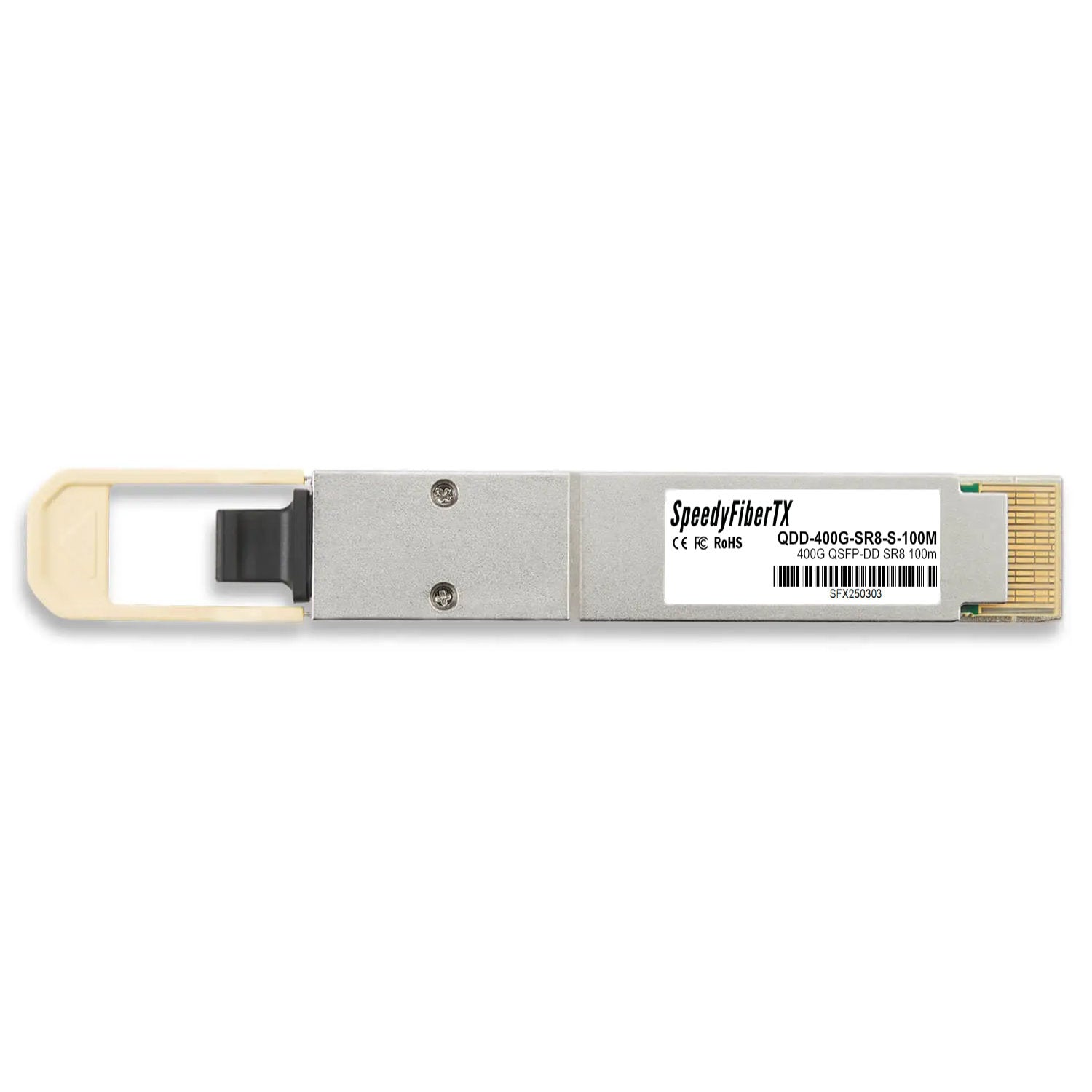 400GBASE-SR8 QSFP-DD PAM4 850nm 70m@OM3 / 100m@OM4 DOM MPO-24 MMF Optical Transceiver Module, Breakout to 2 × 200G-SR4 and 8 × 50G-SR