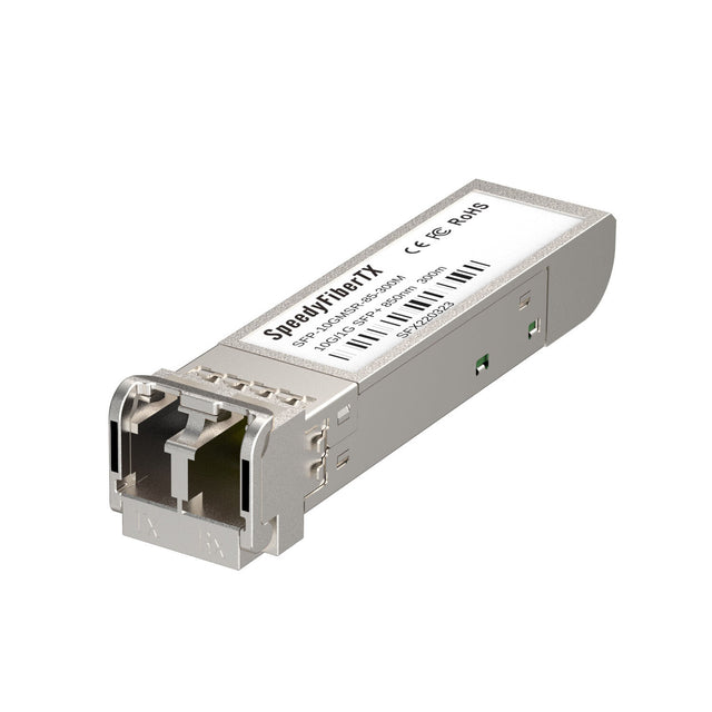 SpeedyFiberTX 1000BASE-SX / 10GBASE-SR SFP+ Transceiver Module | Intel Compatible 850nm 300m LC DOM