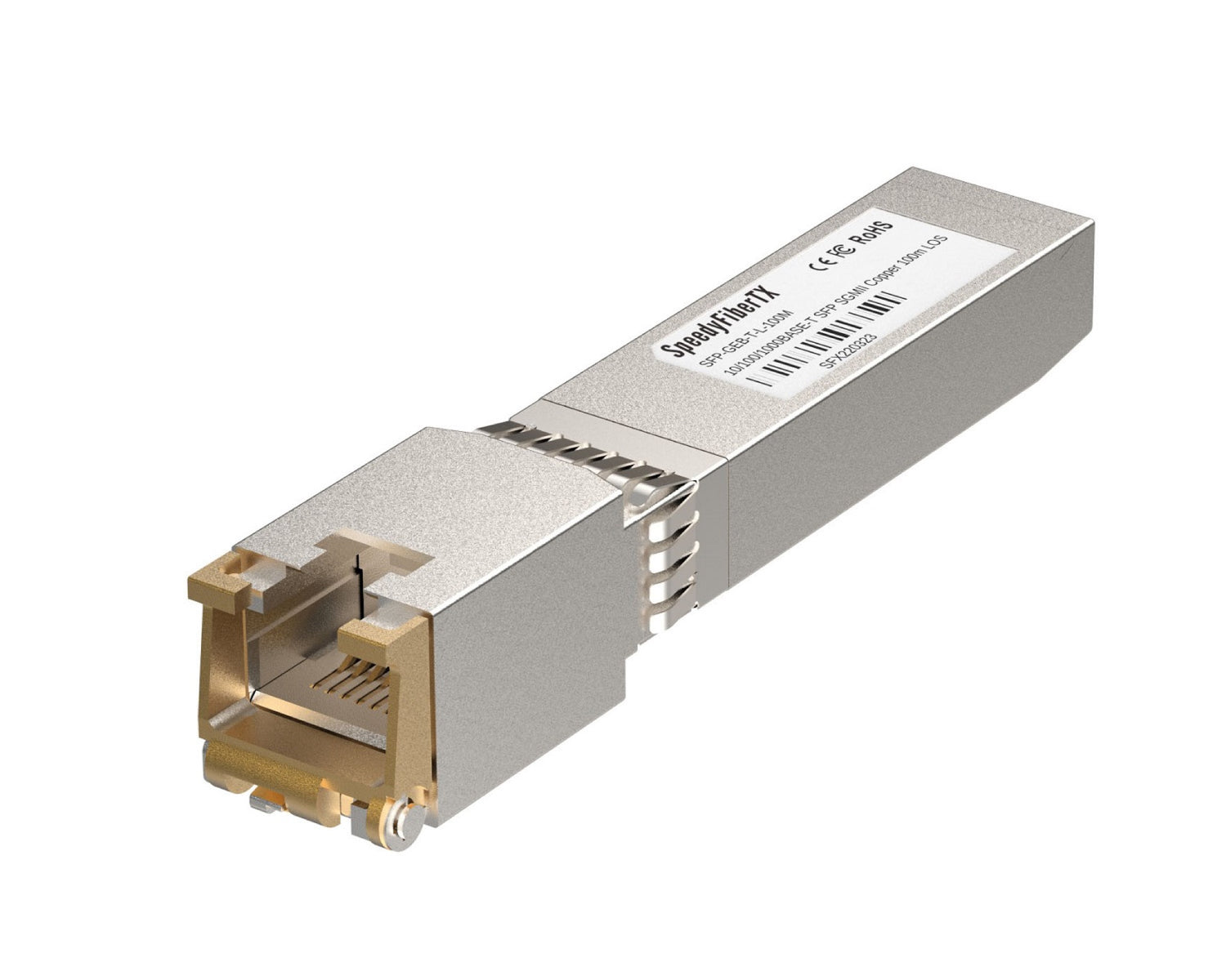 Arista Compatible 100/1000BASE-T SFP Copper Transceiver Module, SGMII Interface, RJ-45 Connector, 100m Reach, Ideal for Enterprise Networks.