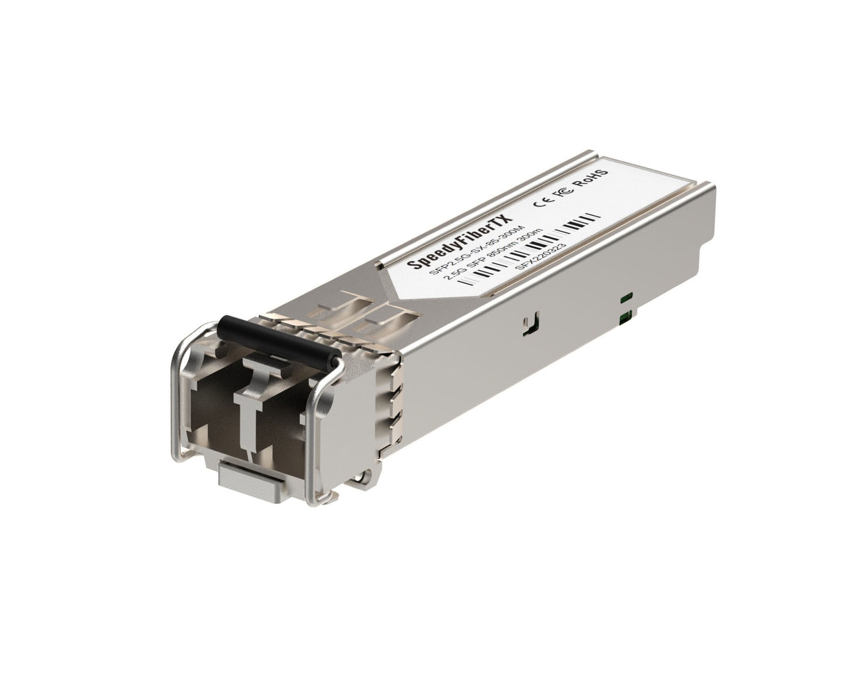SpeedyFiberTX  2.5GBASE-SX SFP Optical Transceiver, 850nm, 300m, Duplex LC, Multi-Mode Fiber (MMF), DOM