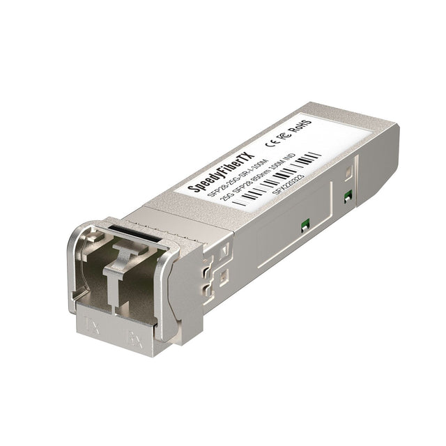SpeedyFiberTX  25GBASE-SR SFP28 850nm 100m DOM Duplex LC/UPC MMF Optical Transceiver Module (Industrial)