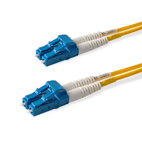 SpeedyFiberTX  LC/UPC to LC/UPC Single-Mode Duplex  Fiber Patch Cable | Corning SMF-28 Ultra Fiber | OS1/OS2 Compatible