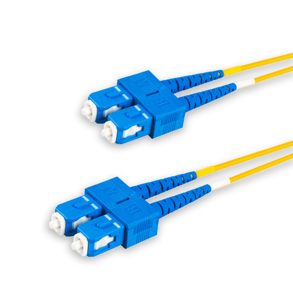 SpeedyFiberTX  SC/UPC to SC/UPC Single-Mode Duplex  Fiber Patch Cable | Corning SMF-28 Ultra Fiber | OS1/OS2 Compatible
