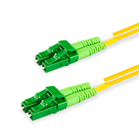SpeedyFiberTX  LC/APC to LC/APC Single-Mode Duplex  Fiber Patch Cable | Corning SMF-28 Ultra Fiber | OS1/OS2 Compatible