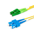 SpeedyFiberTX  LC/APC to SC/UPC Single-Mode Duplex  Fiber Patch Cable | Corning SMF-28 Ultra Fiber | OS1/OS2 Compatible