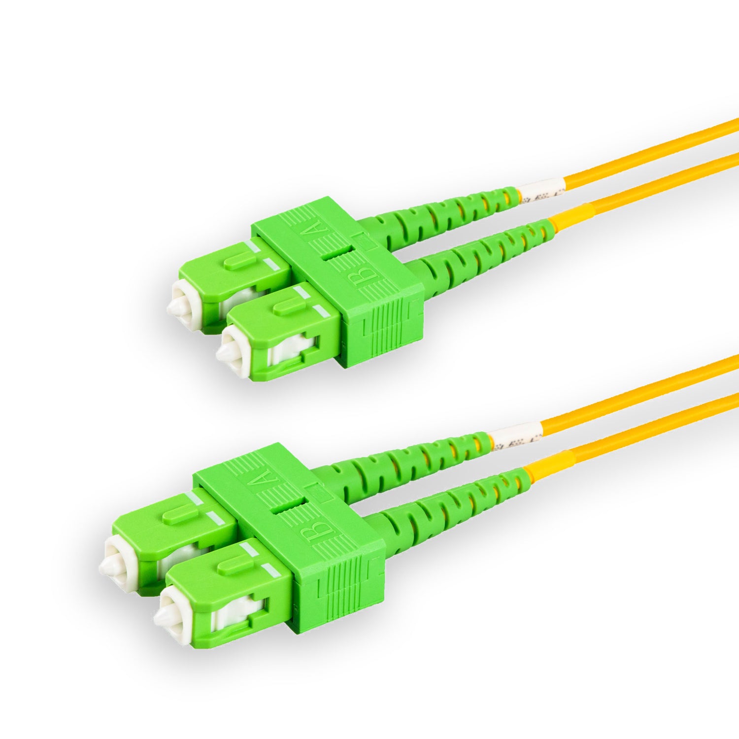 SpeedyFiberTX  SC/APC to SC/APC Single-Mode Duplex  Fiber Patch Cable | Corning SMF-28 Ultra Fiber | OS1/OS2 Compatible