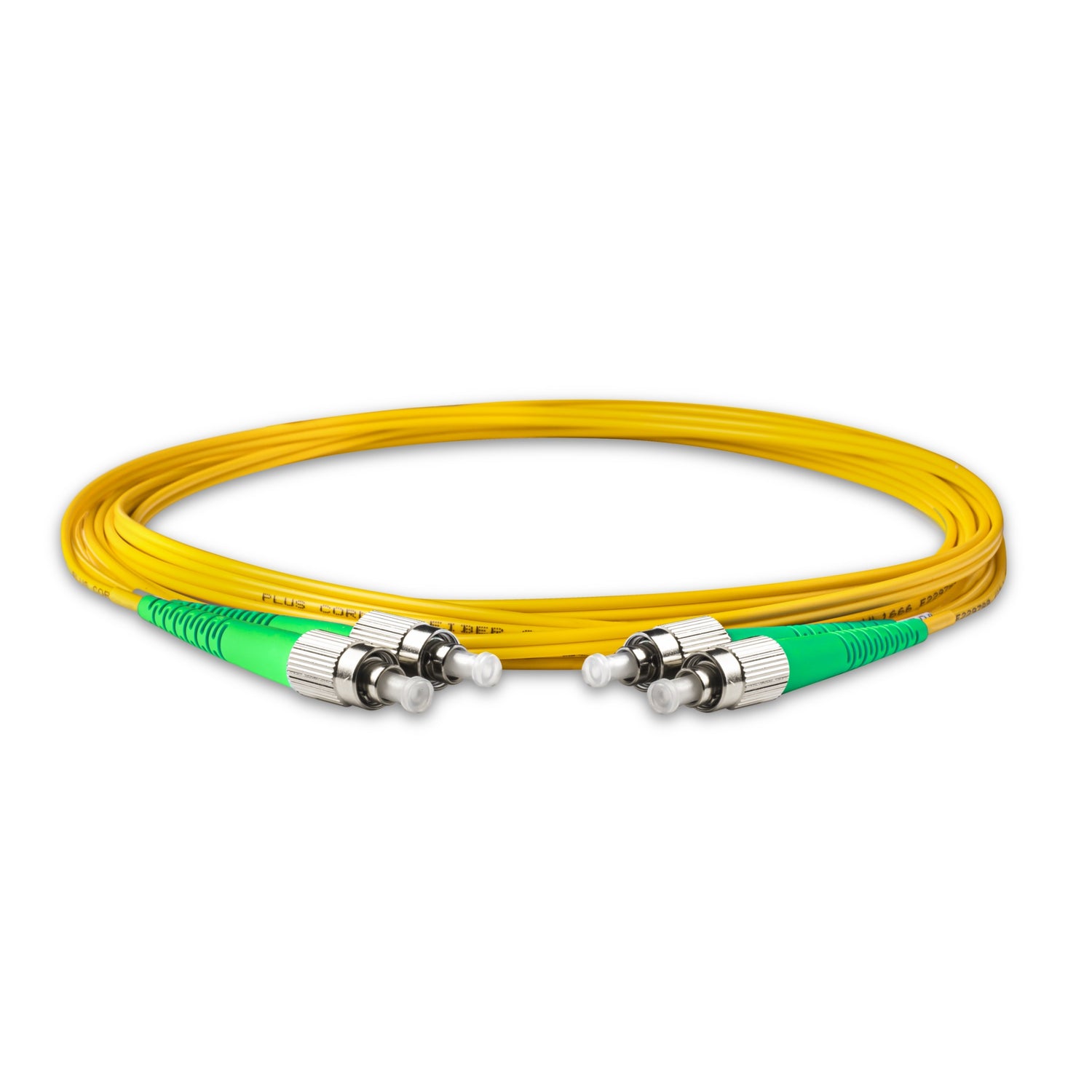 Low Loss 0.15dB FC/APC to FC/APC Single-mode Duplex Fiber Patch Cable | Corning SMF-28 Ultra Fiber | OS1/OS2 Compatible | LSZH Jacket