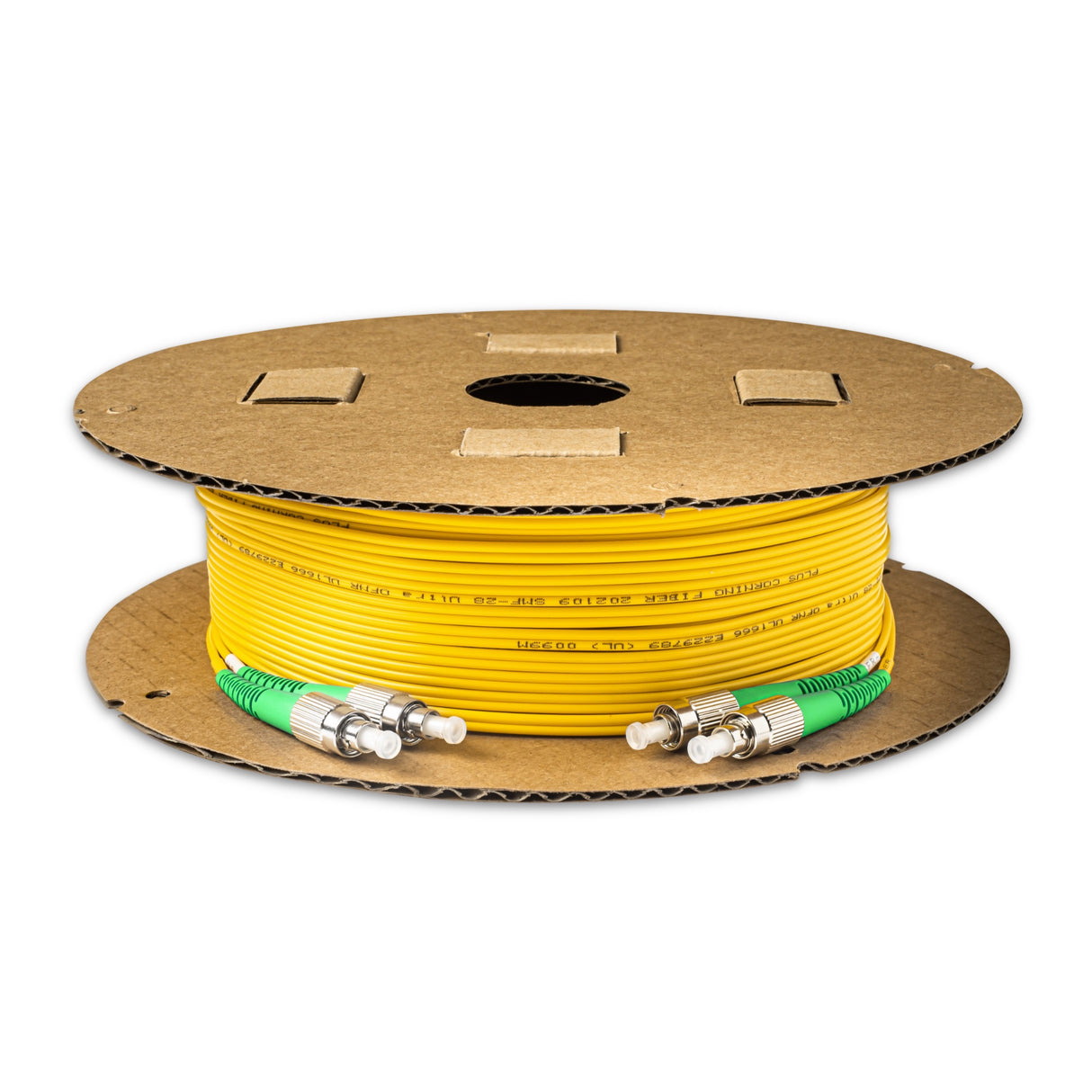 Low Loss 0.15dB FC/APC to FC/APC Single-mode Duplex Fiber Patch Cable | Corning SMF-28 Ultra Fiber | OS1/OS2 Compatible | LSZH Jacket
