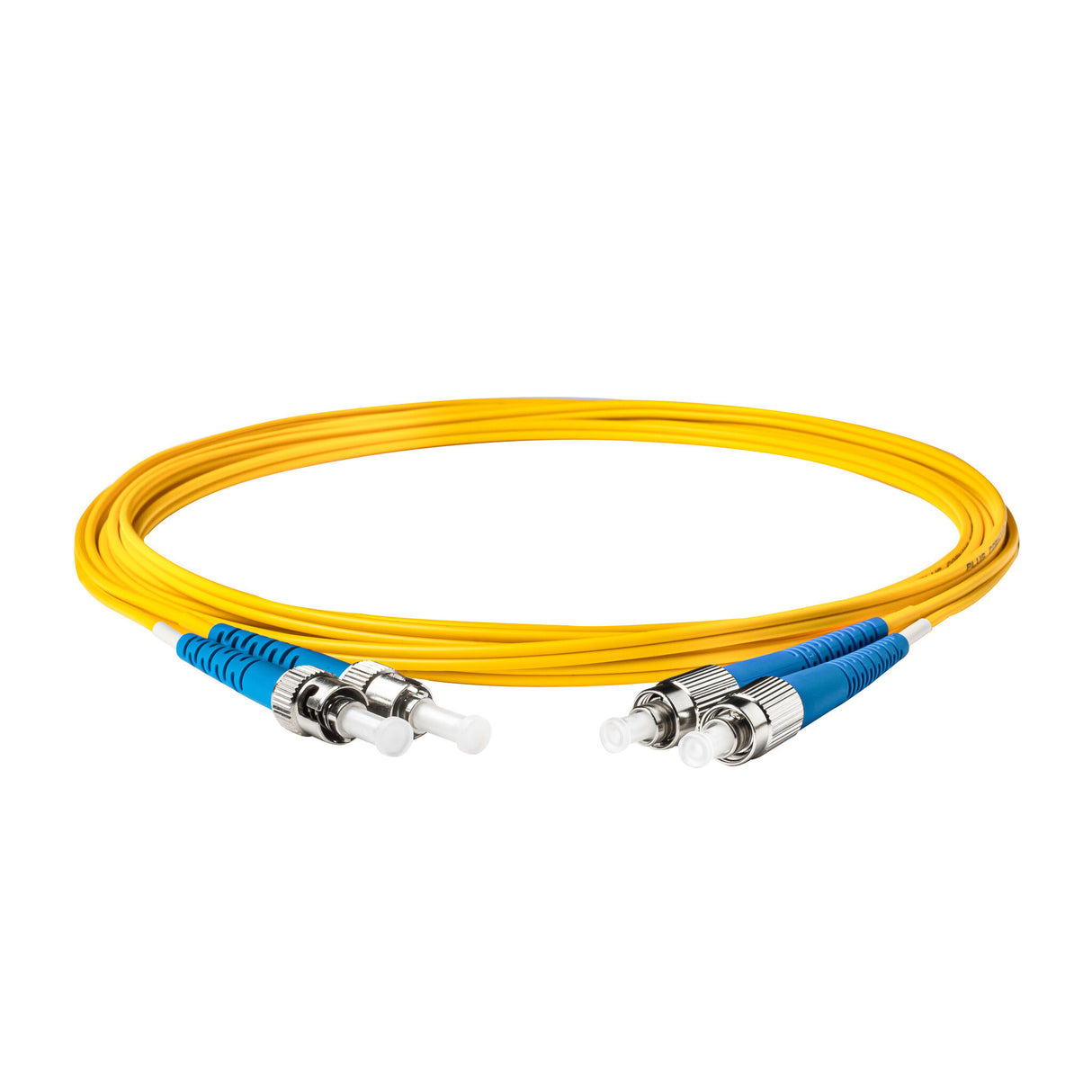 Low Loss 0.15dB ST/UPC to FC/UPC Single-mode Duplex Fiber Patch Cable | Corning SMF-28 Ultra Fiber | OS1/OS2 Compatible | OFNP Jacket