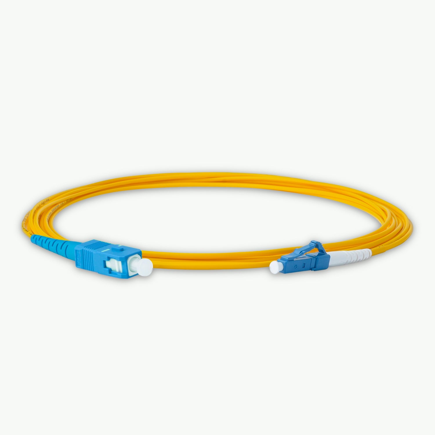 Ultra Low Loss 0.1dB LC/UPC to SC/UPC Single-mode Simplex Fiber Patch Cable | Corning SMF-28 Ultra Fiber | OS1/OS2 Compatible | LSZH Jacket