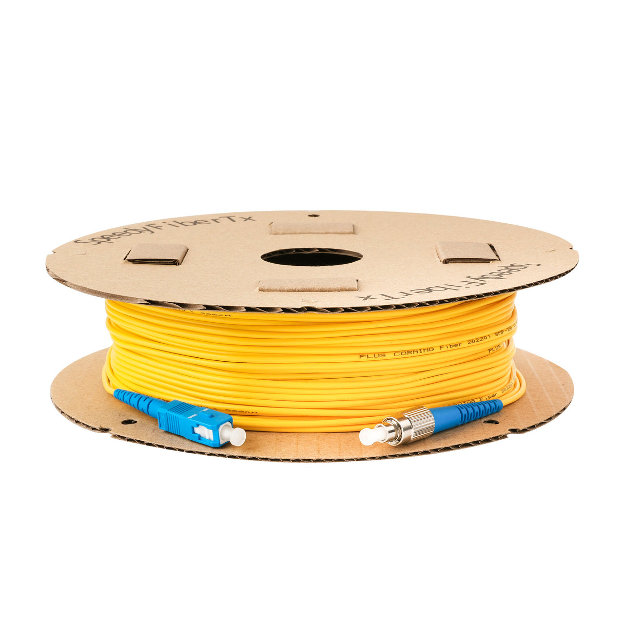 Low Loss 0.15dB SC/UPC to FC/UPC Single-mode Simplex Fiber Patch Cable | Corning SMF-28 Ultra Fiber | OS1/OS2 Compatible | LSZH Jacket