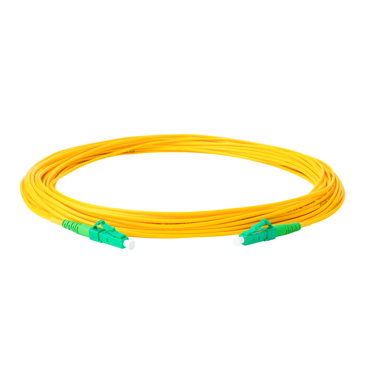 TAA合規 | 電信級 0.2dB 單模單工 LC/APC to LC/APC 光纖跳線 | 康寧纖芯 | OFNR 外被