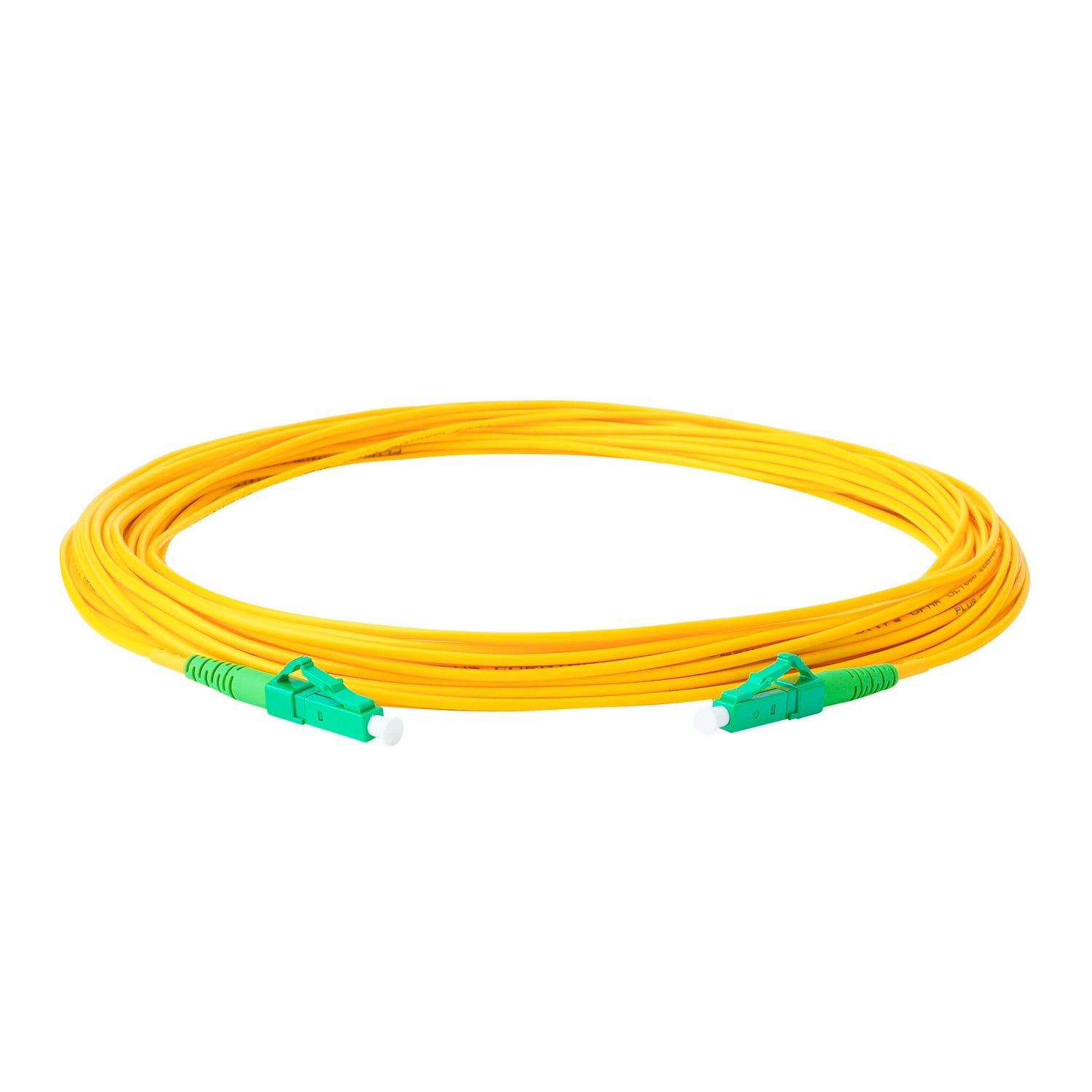 TAA合規 | 電信級 0.2dB 單模單工 LC/APC to LC/APC 光纖跳線 | 康寧纖芯 | OFNR 外被