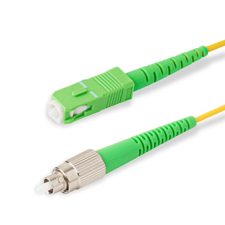 SpeedyFiberTX  SC/APC to FC/APC Single-Mode Simplex  Fiber Patch Cable | Corning SMF-28 Ultra Fiber | OS1/OS2 Compatible