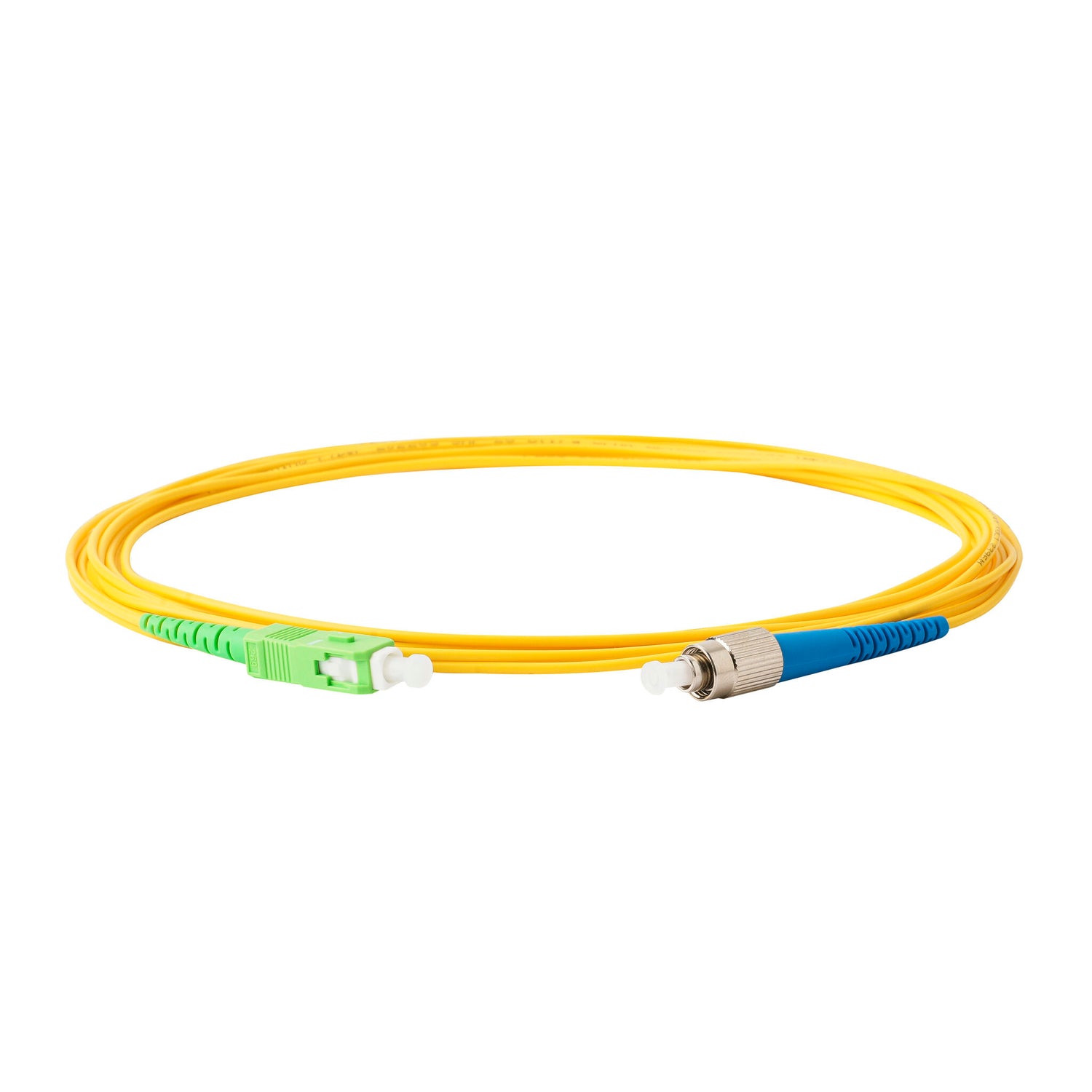 0.2dB SC/APC to FC/UPC Single-mode Simplex Fiber Patch Cable | Corning SMF-28 Ultra Fiber | OS1/OS2 Compatible | OFNP Jacket