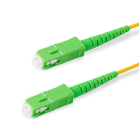 SpeedyFiberTX  SC/APC to SC/APC Single-Mode Simplex  Fiber Patch Cable | Corning SMF-28 Ultra Fiber | OS1/OS2 Compatible