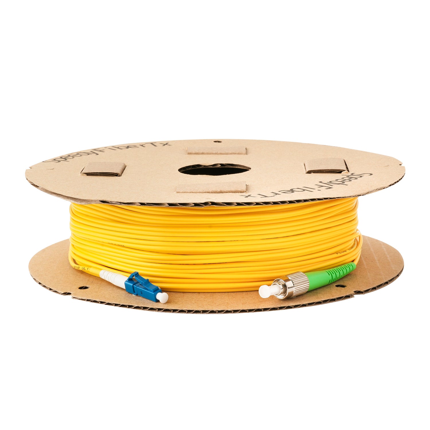0.2dB FC/APC to LC/UPC Single-mode Simplex Fiber Patch Cable | Corning SMF-28 Ultra Fiber | OS1/OS2 Compatible | OFNP Jacket
