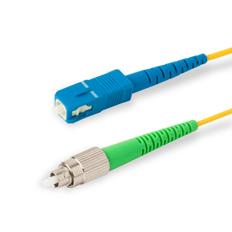 SpeedyFiberTX  FC/APC to SC/UPC Single-Mode Simplex  Fiber Patch Cable | Corning SMF-28 Ultra Fiber | OS1/OS2 Compatible