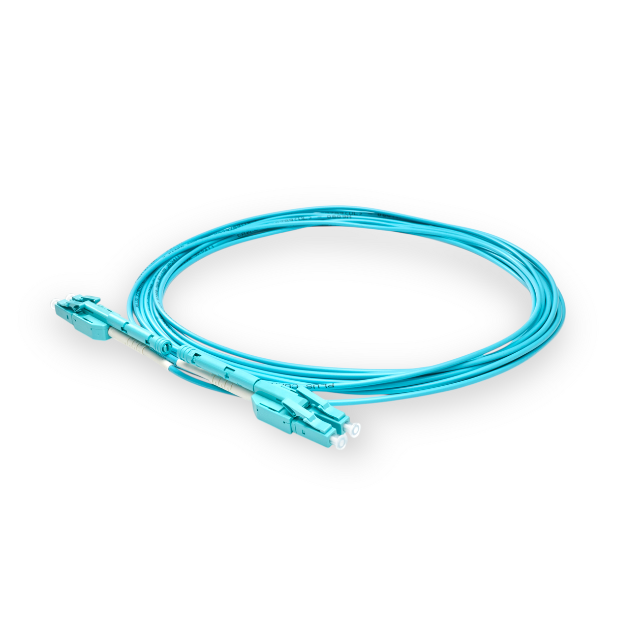 Push-Pull Tab Uniboot Ultra Low Loss 0.1dB OM3 LC/UPC to LC/UPC Fiber Patch Cable | Polarity Switchable | Corning OM3 Fiber | OFNP Jacket | Speedy Model A Push-Pull Tab Uniboot