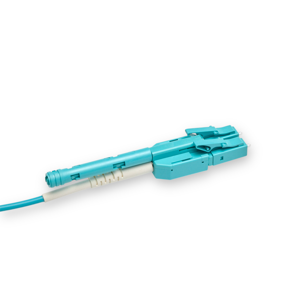 Push-Pull Tab Uniboot Ultra Low Loss 0.1dB OM3 LC/UPC to LC/UPC Fiber Patch Cable | Polarity Switchable | Corning OM3 Fiber | OFNP Jacket | Speedy Model A Push-Pull Tab Uniboot