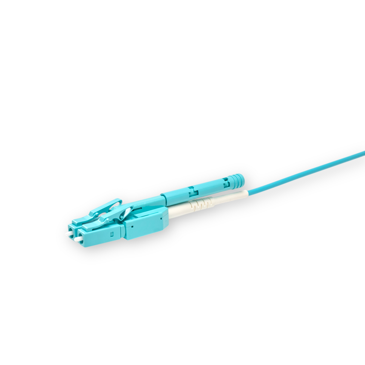 Push-Pull Tab Uniboot Ultra Low Loss 0.1dB OM3 LC/UPC to LC/UPC Fiber Patch Cable | Polarity Switchable | Corning OM3 Fiber | OFNP Jacket | Speedy Model A Push-Pull Tab Uniboot