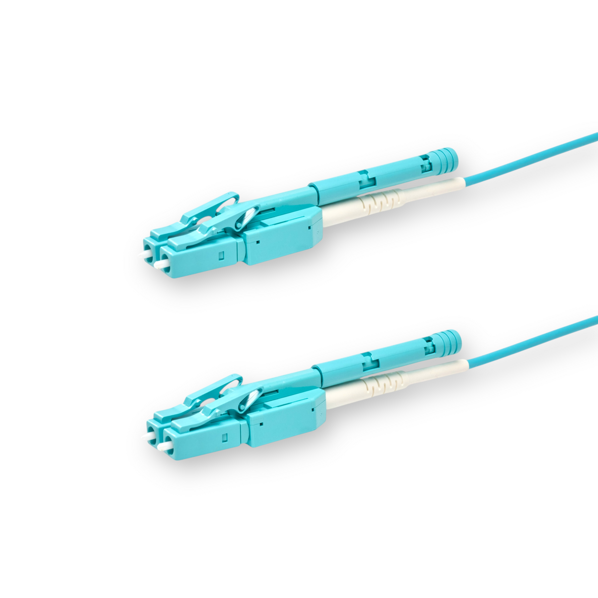 Push-Pull Tab Uniboot Ultra Low Loss 0.1dB OM3 LC/UPC to LC/UPC Fiber Patch Cable | Polarity Switchable | Corning OM3 Fiber | OFNP Jacket | Speedy Model A Push-Pull Tab Uniboot