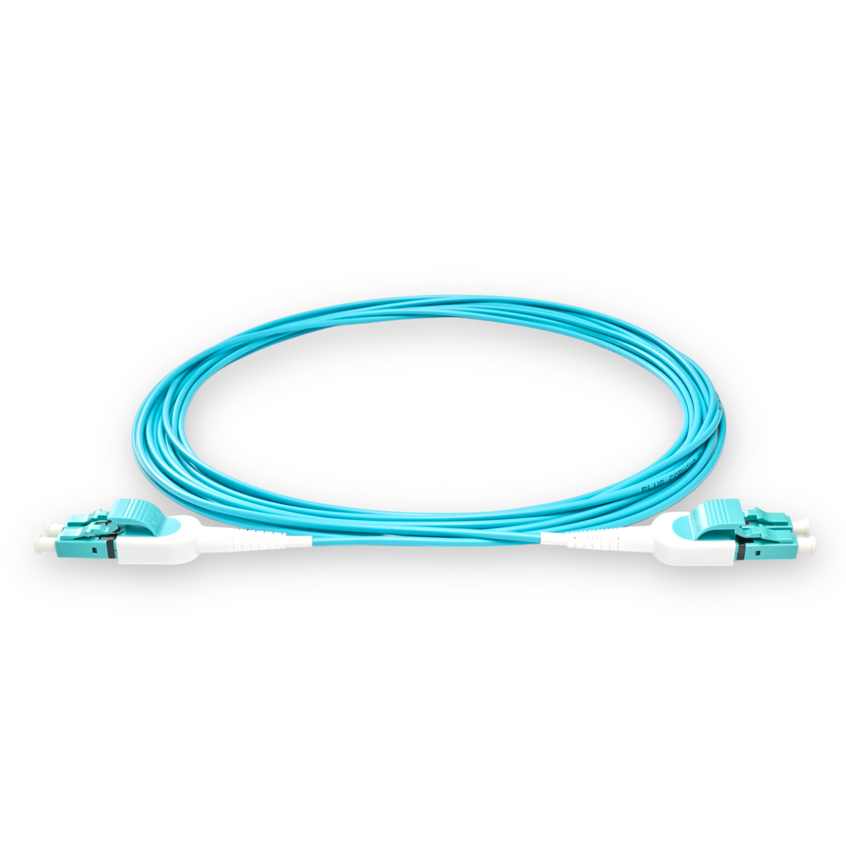 Uniboot Ultra Low Loss 0.1dB OM4 LC/UPC to LC/UPC Fiber Patch Cable | Polarity Switchable | Corning OM4 Fiber | Aqua Connector | OFNP Jacket | Speedy Model E Uniboot