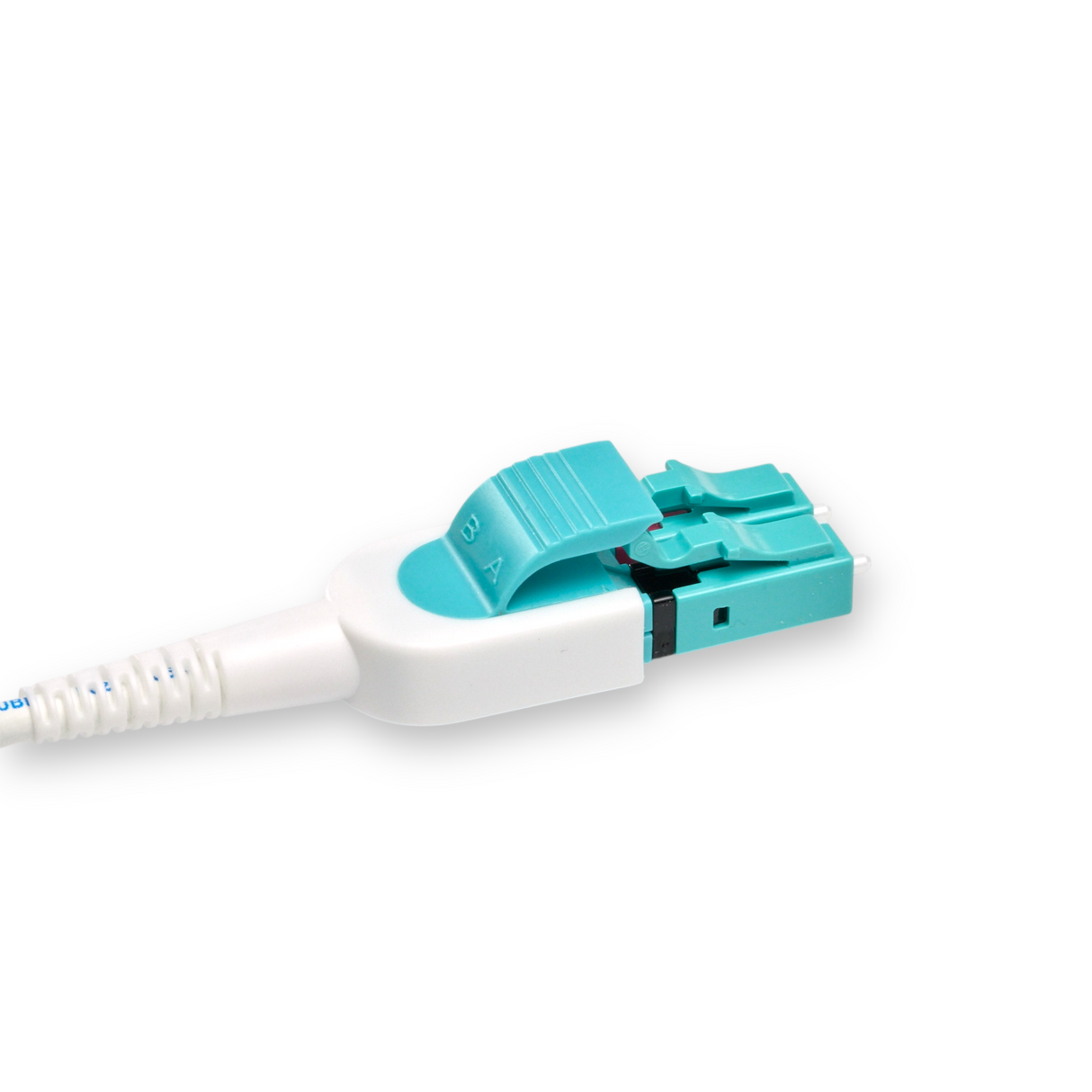 Uniboot Ultra Low Loss 0.1dB OM4 LC/UPC to LC/UPC Fiber Patch Cable | Polarity Switchable | Corning OM4 Fiber | Aqua Connector | OFNP Jacket | Speedy Model E Uniboot