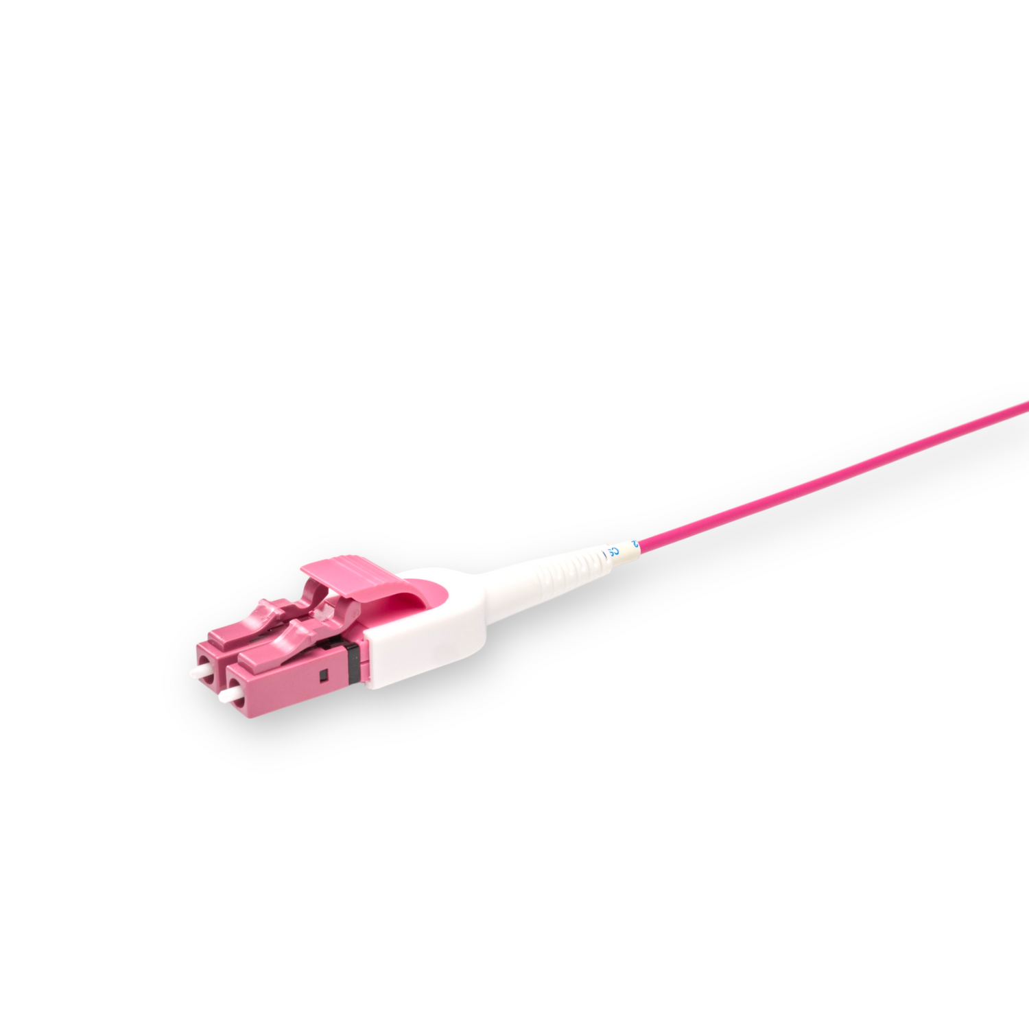 Uniboot Ultra Low Loss 0.1dB OM4 LC/UPC to LC/UPC Fiber Patch Cable | Polarity Switchable | Corning OM4 Fiber | Magenta Connector | OFNR Jacket | Speedy Model E Uniboot