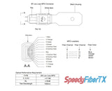 8 Fibers MPO Male Low Loss Single-mode Fiber Loopback Module