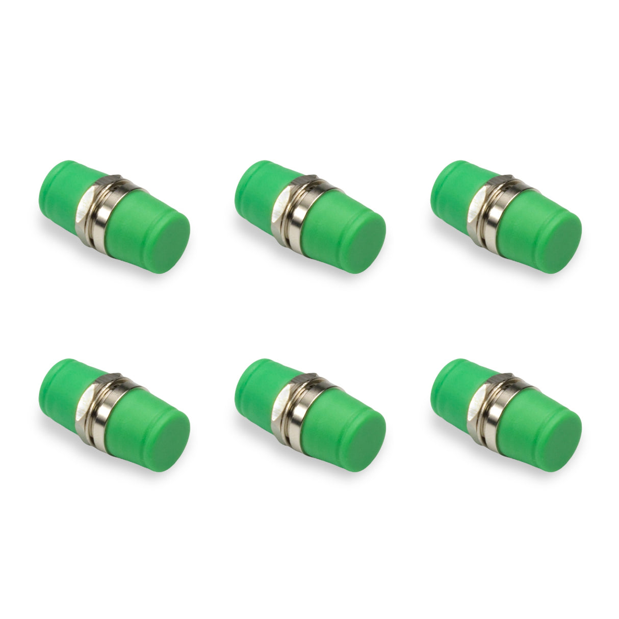 SpeedyFiberTX 6-pack FC/APC to FC/APC Mating Sleeve Narrow Key Round Flange 2.0mm