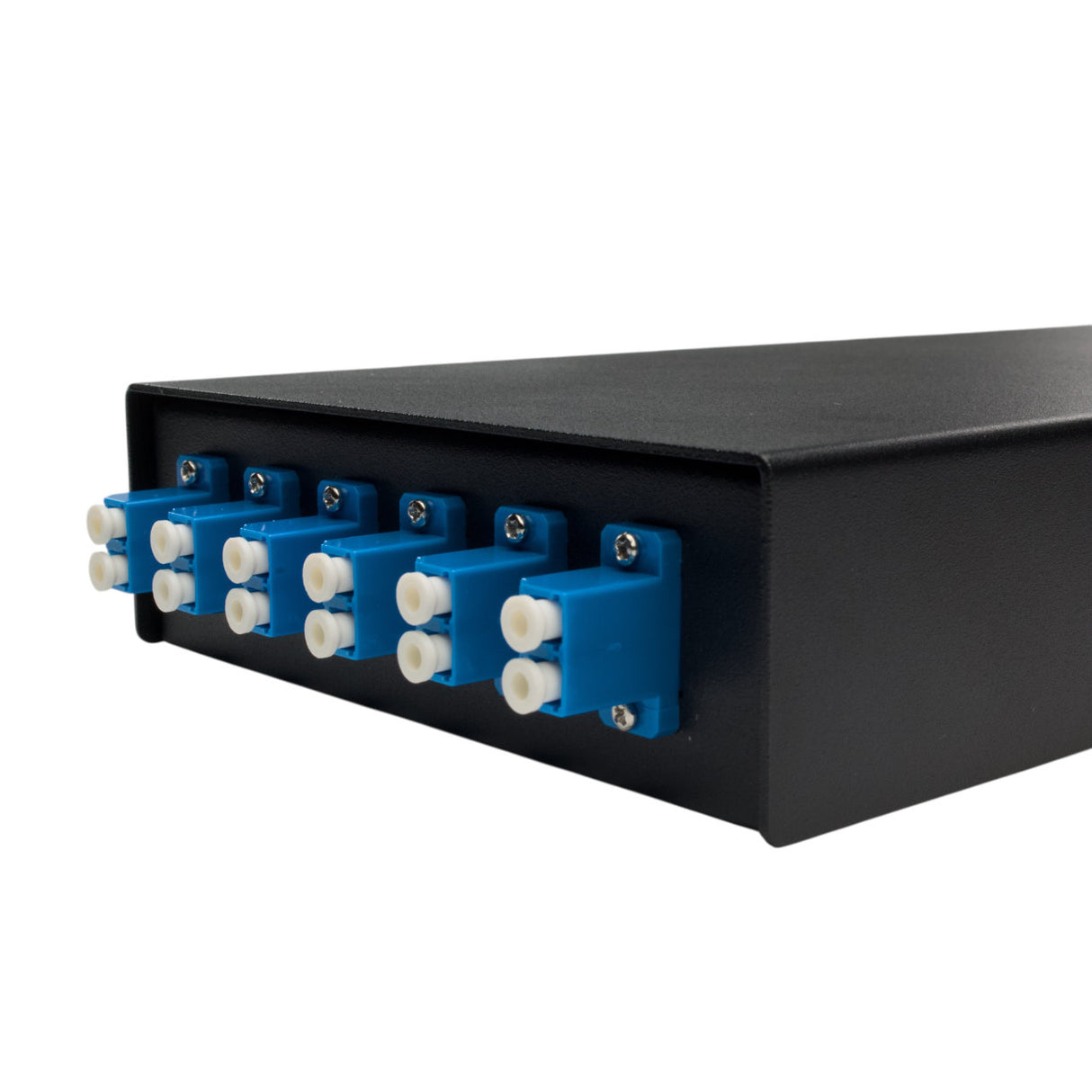 SpeedyFiberTX Fiber Optic Terminal Box | 12 LC/UPC SM Pigtails | 6 LC Duplex Adapters
