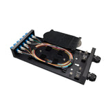 SpeedyFiberTX Fiber Optic Terminal Box | 12 LC/UPC SM Pigtails | 6 LC Duplex Adapters