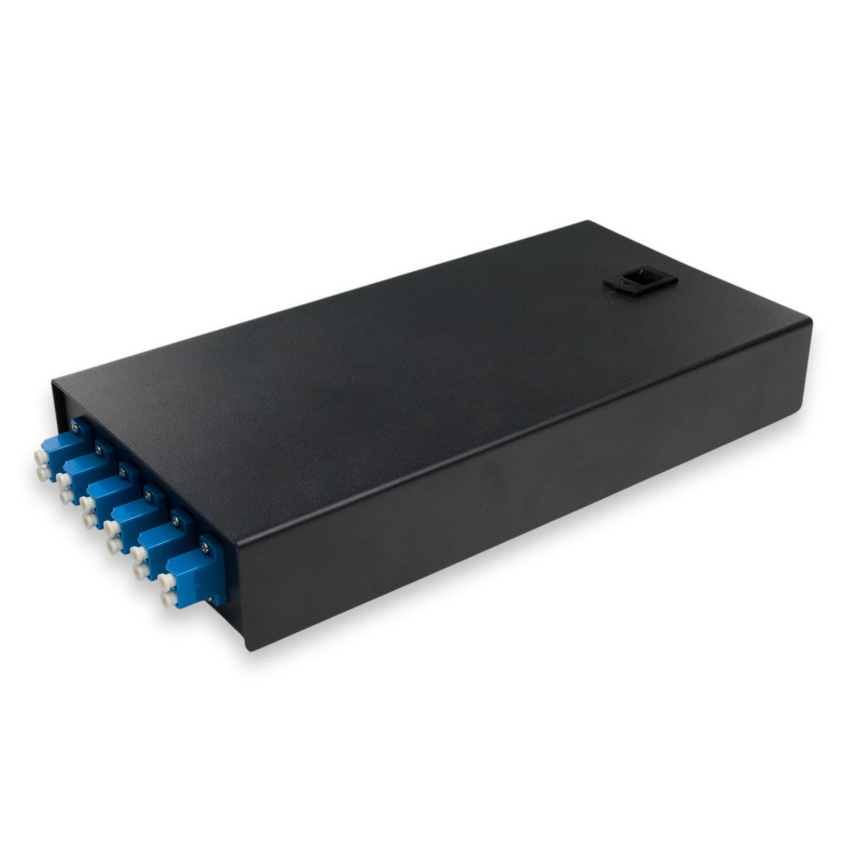 SpeedyFiberTX Fiber Optic Terminal Box | 12 LC/UPC SM Pigtails | 6 LC Duplex Adapters