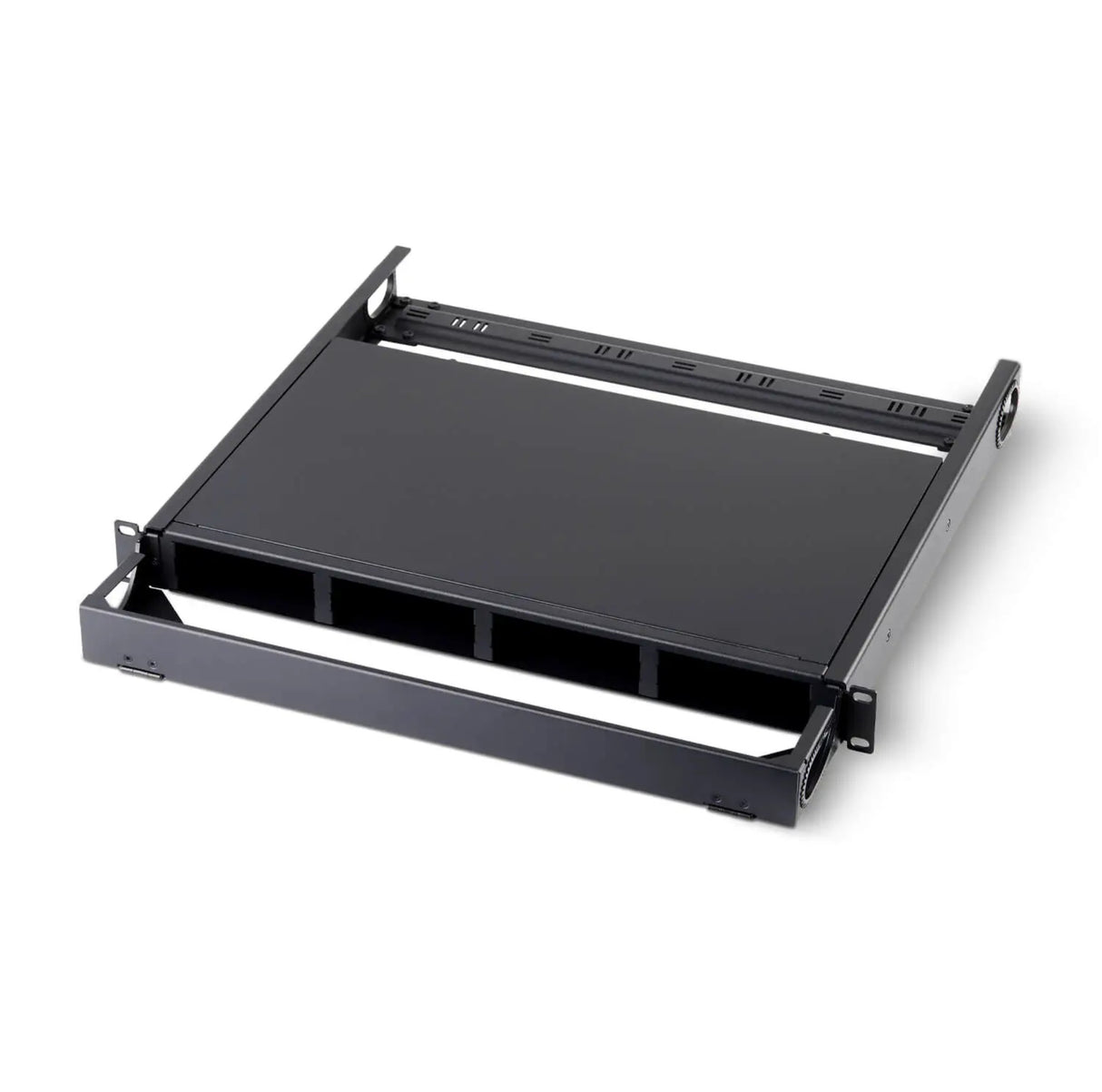 UltraN HD 19” 1U 光纖機箱（可安裝 4 個模組卡匣或 4 個轉接板，滑動式）