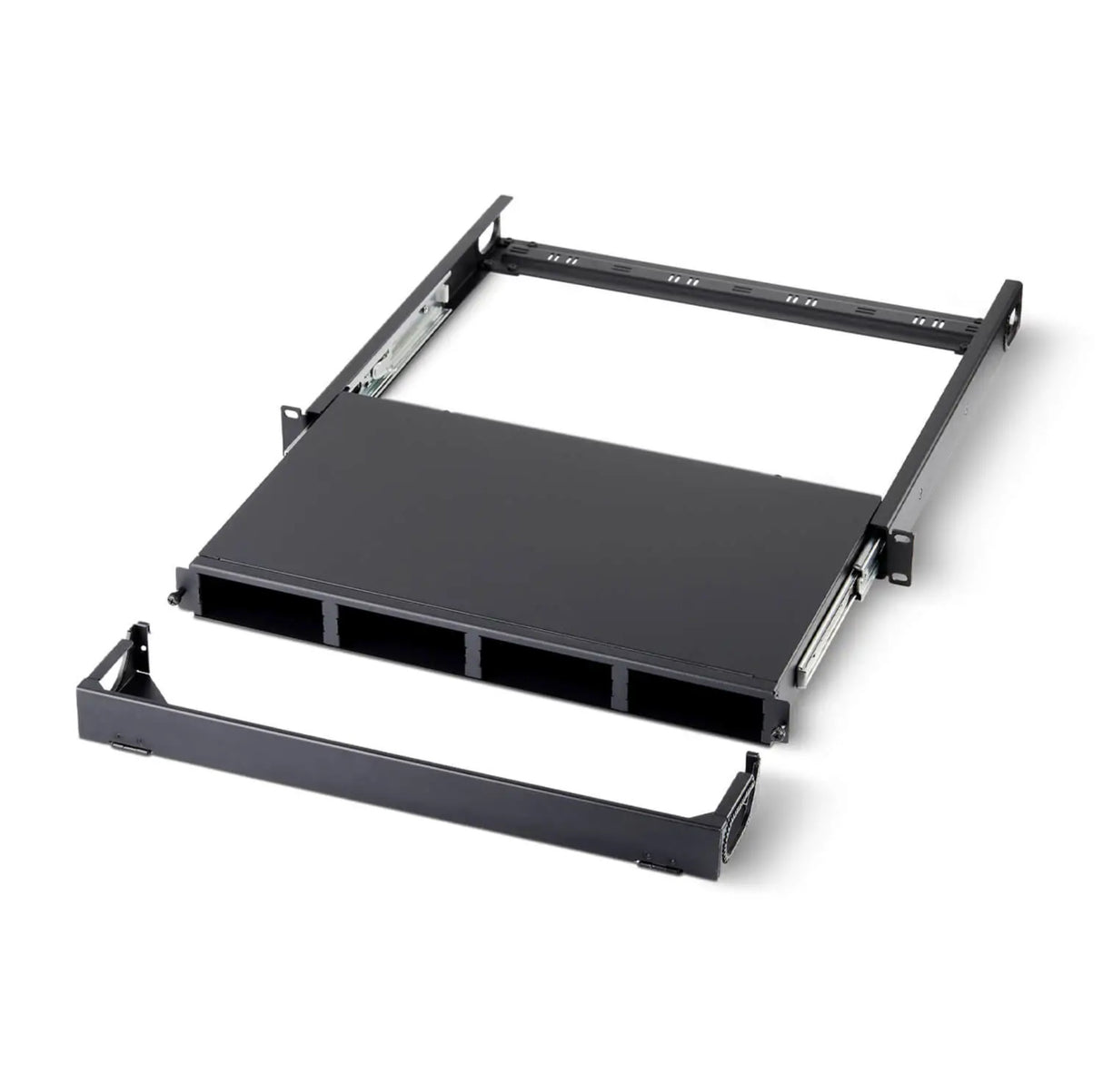 UltraN HD 19” 1U 光纖機箱（可安裝 4 個模組卡匣或 4 個轉接板，滑動式）