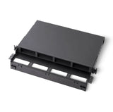 UltraX HD 19” 1U 光纖機箱（可安裝 4 個模組卡匣或 4 個轉接板，固定式）