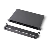 UltraX HD 19” 1U 光纖機箱（可安裝 4 個模組卡匣或 4 個轉接板，固定式）