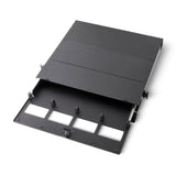 UltraY HD 19” 1U 光纖機箱（可安裝 4 個模組卡匣或 4 個轉接板，滑動式）