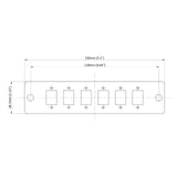 SpeedyFiberTX 12-Port LGX Compatible Fiber Patch Panel with Numbered Ports, Preloaded with Green LC Adapters/Couplers