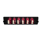 12-Port LGX Compatible Fiber Patch Panel with Numbered Ports, Preloaded with Magenta LC Adapters/Couplers