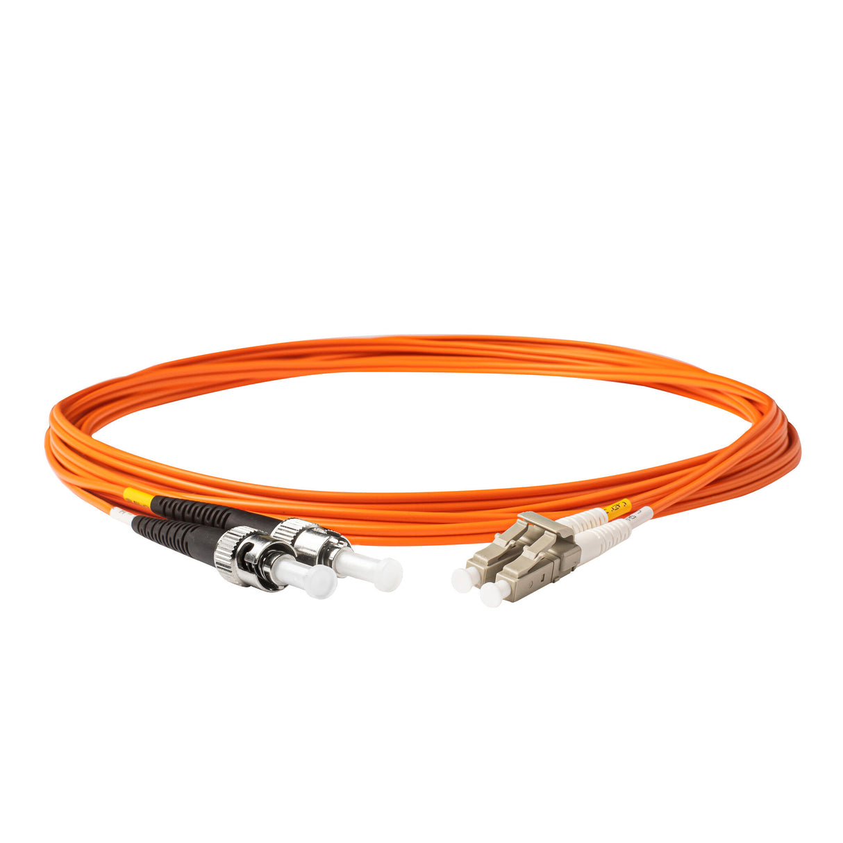 【博光通訊】電信級 0.2dB  LC/UPC to ST/UPC 多模 OM1 雙工光纖跳線 | 康寧纖芯 |  橘色 OFNR 外被